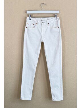 RRL Double RL Ralph Lauren Women's Stretch Skinny Jeans Off White